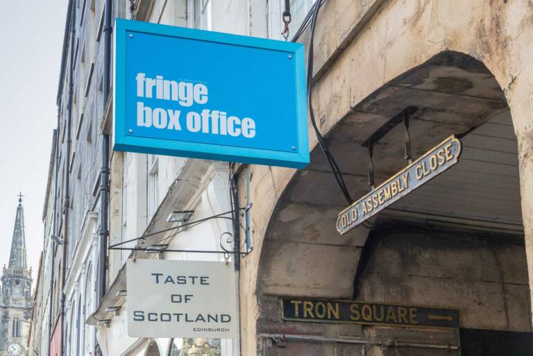 Edinburgh's Fringe Box Office is just a moments walk from the Tron Square Residence